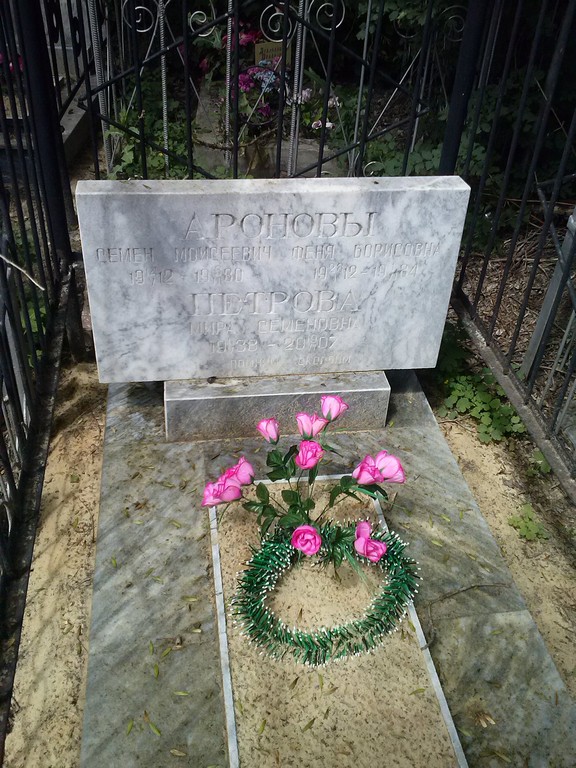 Петрова Мира Семеновна, Саратов, Еврейское кладбище